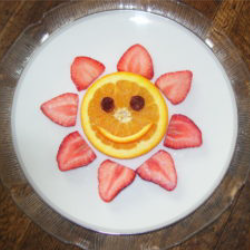 Orange Strawberry Flower