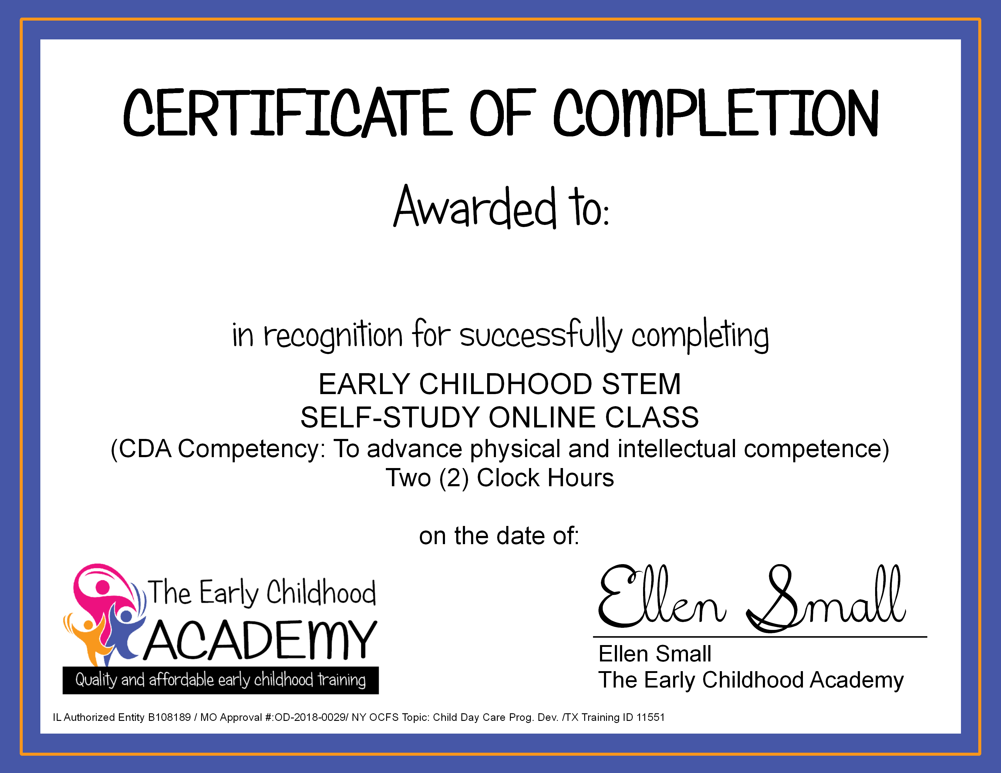 Early Childhood STEM Certificate The Early Childhood Academy