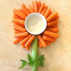 Carrots and Dip Flower