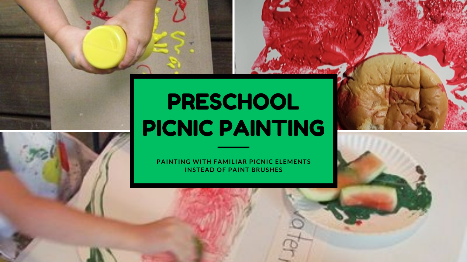 Preschool Picnic Painting - The Early Childhood Academy